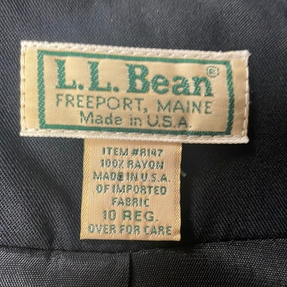 L.L. Bean Women’s Blazer/ Jacket, Black, 10 Reg, Lined, single button, pockets - Picture 2 of 6